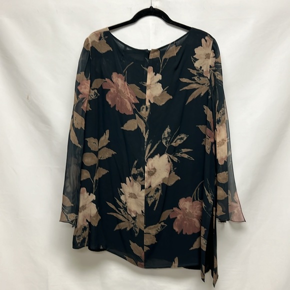 Carmen Marc Valvo long sleeves print tunic - Picture 6 of 8